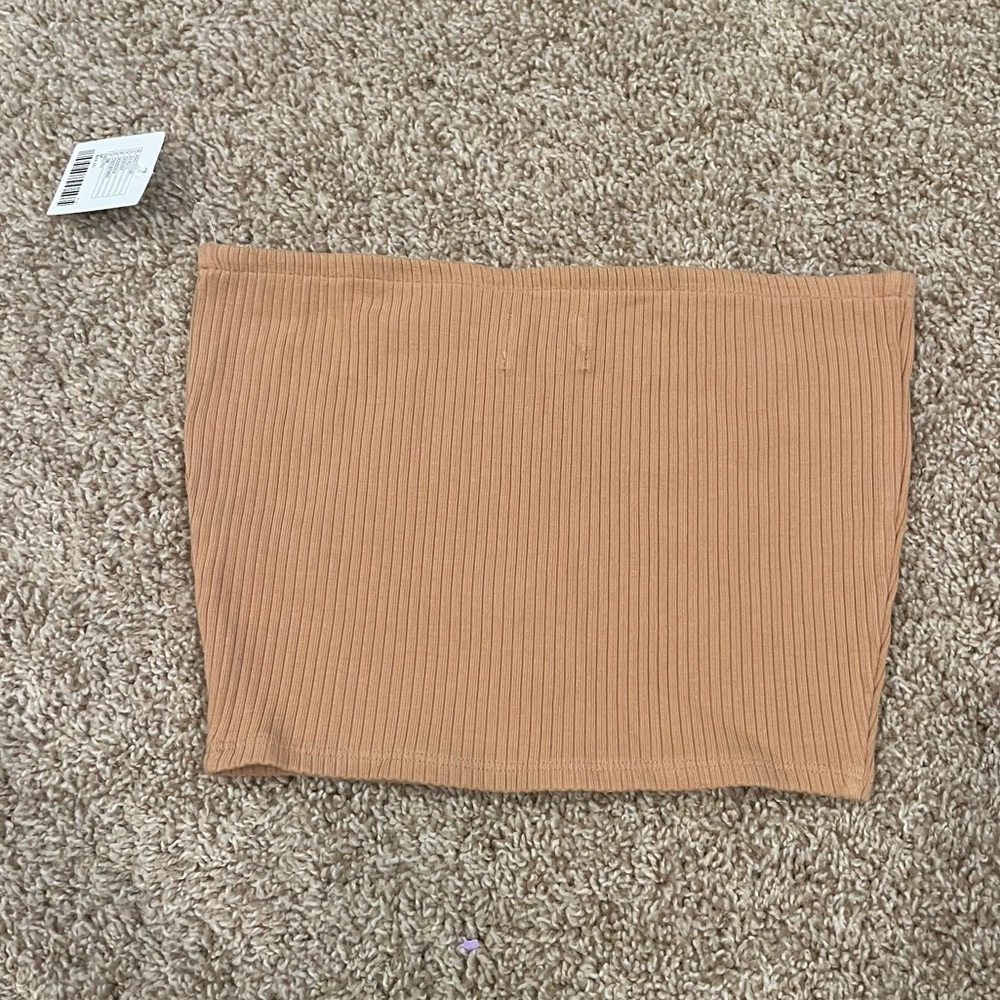 NWT Urban Outfitters Tan Strapless Top/ Tube Top - Picture 3 of 8